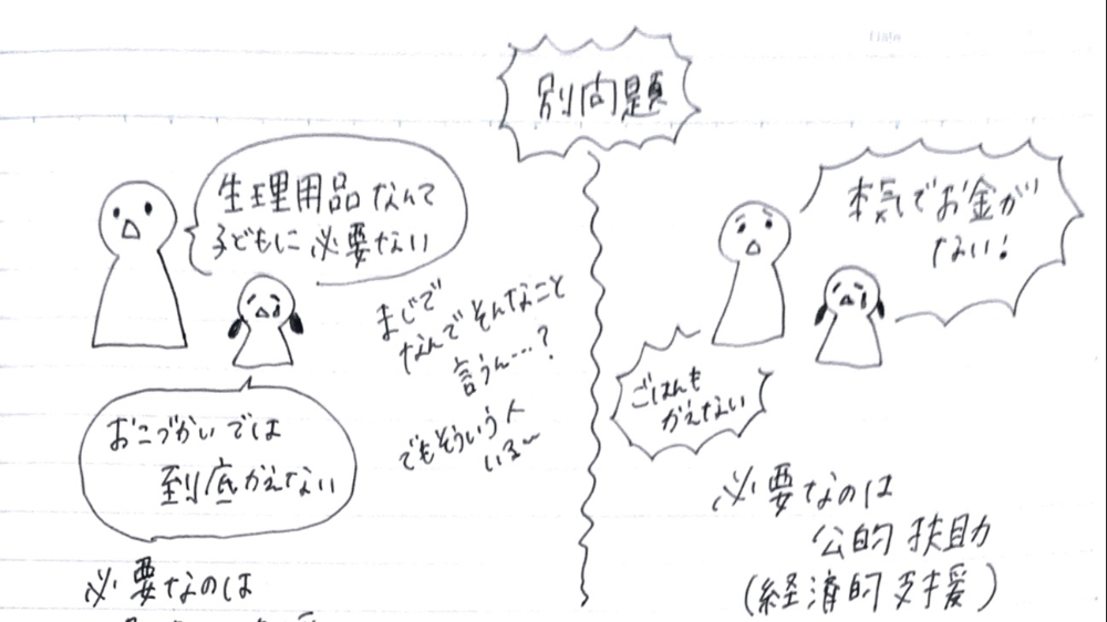 最近話題の 生理貧困問題 いくつかの論点を客観的に描いたイラストが分かりやすくて考えさせられる ツイナビ